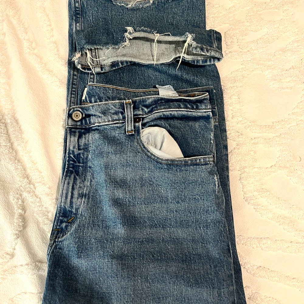 Abercrombie & Fitch High Rise Blue Jeans